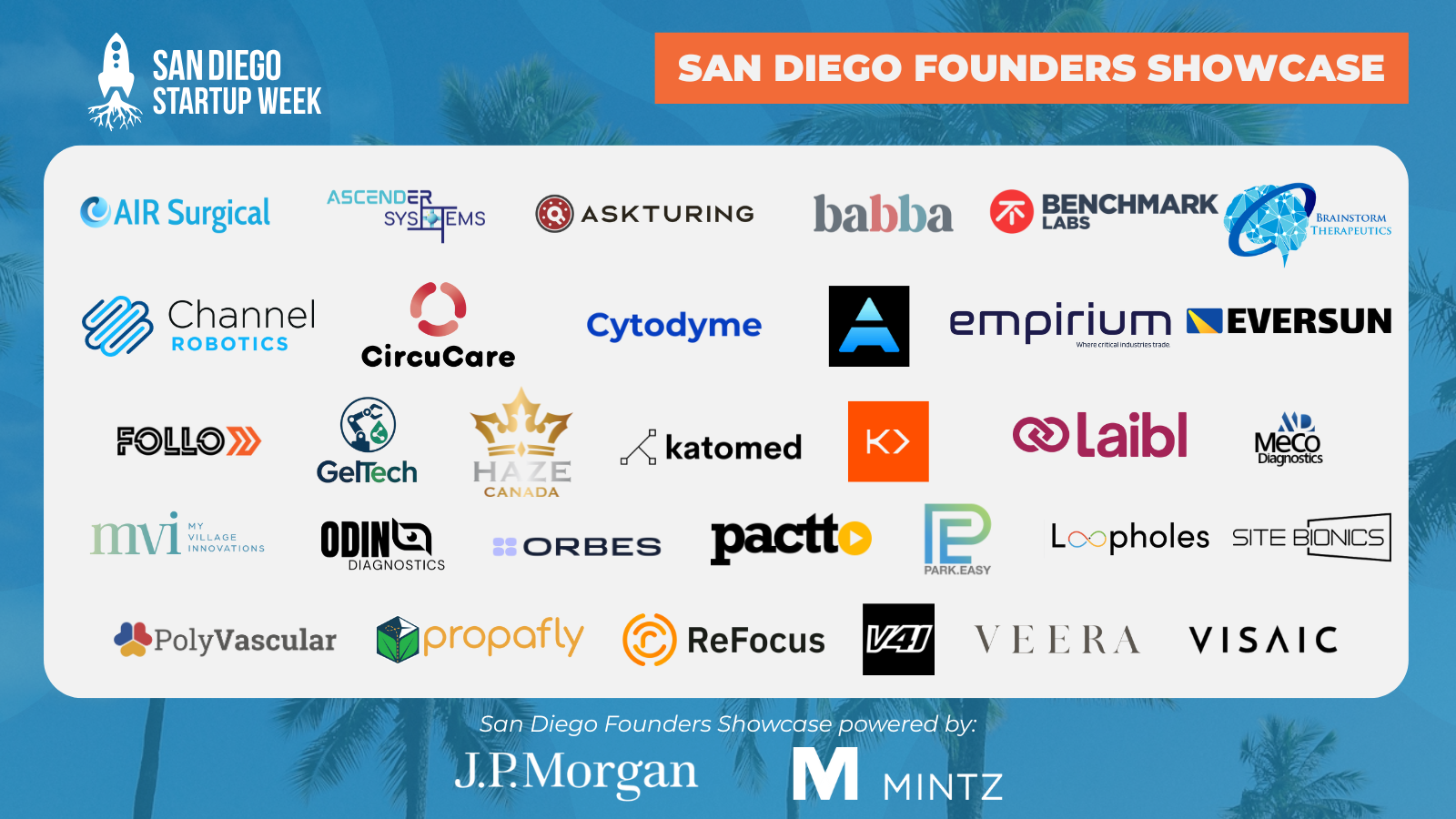 San Diego Founders Showcase - SDSW 2025