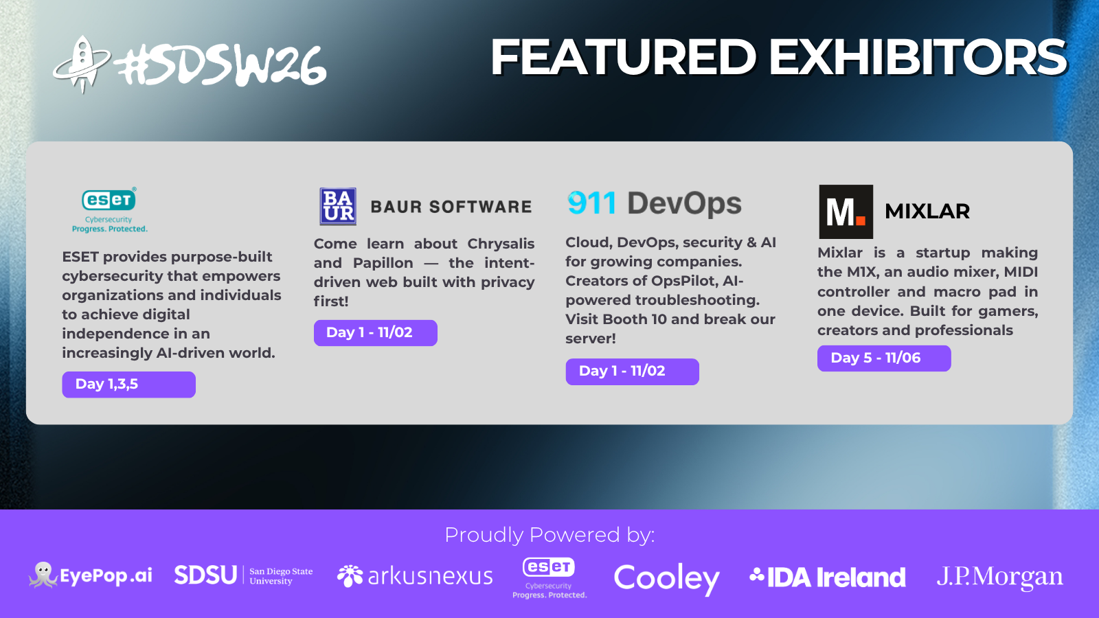 EXHIBITORS - SDSW 2026
